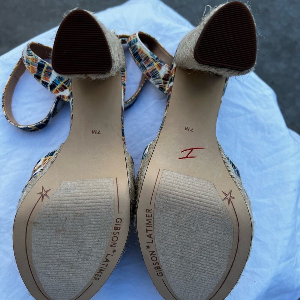 New Gibson Latimer Open Toes Platform Heels size 7 - Picture 7 of 9